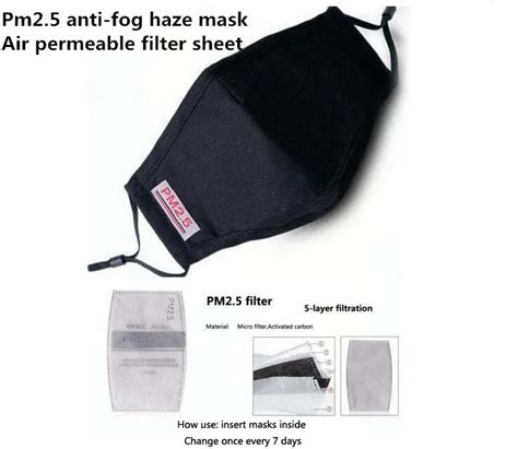 pcs cycling wearing dustproof prevent mist haze pm breathable