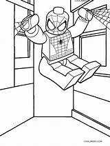 Coloring Spiderman Lego Pages Color Print sketch template