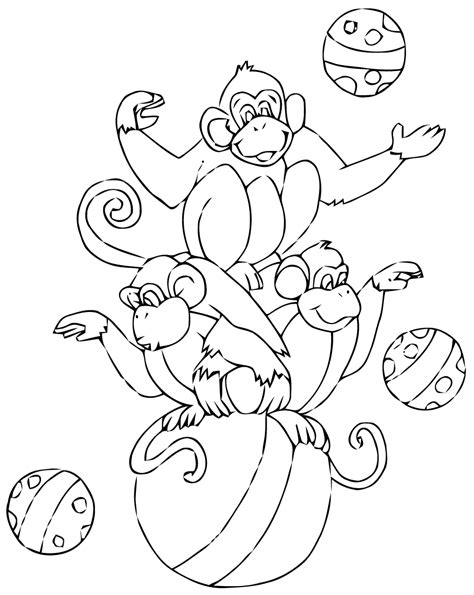 printable circus coloring pages