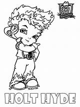 Coloring Pages Monster High Print Printable Boy East Color sketch template