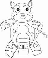 Cow Coloring Pages Dairy Getcolorings Cows Getdrawings sketch template