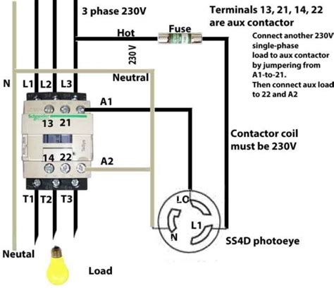 diagram relay contactor wiring diagram mydiagramonline
