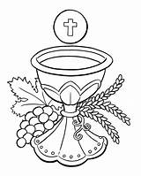 Communion Coloring Pages First Popular sketch template