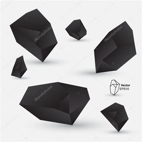 abstract geometric shapes black design element vector illustration