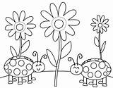 Coloring Pages Ladybug Bug Insect Bugs Printable Preschool Cute Ladybugs Flowers Kids Color Lady Getcolorings Colour Print Getdrawings Book Para sketch template
