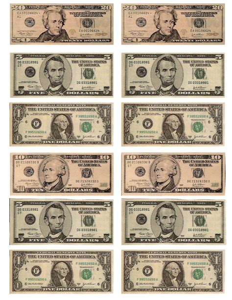 printable dollar bill template  printable