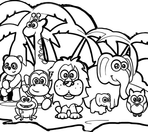 brilliant picture  forest animals coloring pages birijuscom