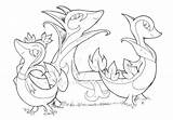 Snivy Pokemon Servine Evolved sketch template