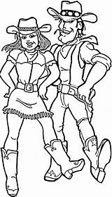 Cowgirl Colorir Dancing Doing Kidsplaycolor Tudodesenhos Miracle sketch template