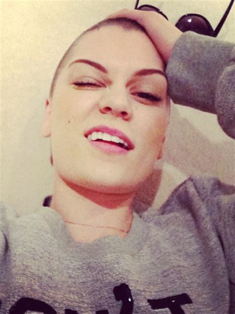 Jessie Js First Post Head Shave Selfie The Only 2013 Selfie Recap
