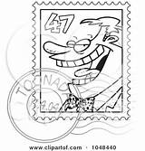 Cartoon Postmarked Stamp Toonaday Outline Royalty Illustration Rf Clip Poster Print Clipart 2021 sketch template
