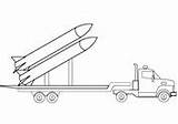 Coloring Launcher Missile Pages Military Truck Army Vehicles sketch template