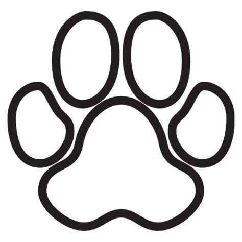 dog paw print images clipart