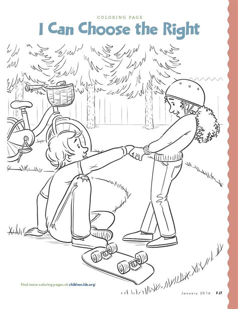 pin en lds primary coloring pages