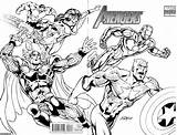 Avengers Superhero sketch template