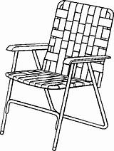 Chair Coloring Drawing Lawn Clipart Beach Pages Folding Chairs Patio Lawnchair Getdrawings Camping Outdoor Color Cliparts Furniture Getcolorings Printable Iron sketch template