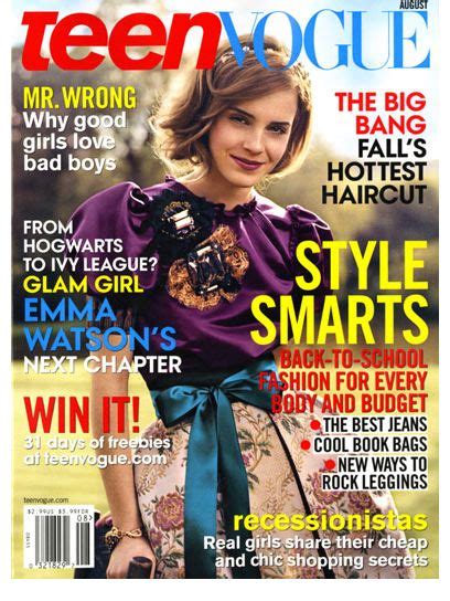 Teen Vogue Cover Gallery Emma Watson Editorial Self