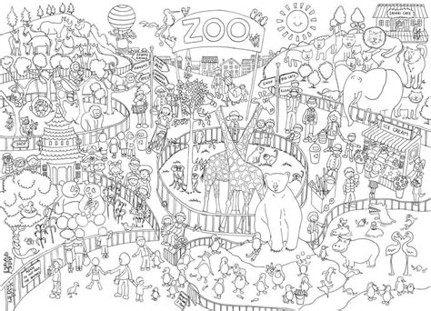 coloring pages zoo   quality file