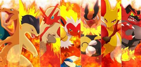 fully evolved fire starters pokemon tv show fire pokemon pokemon