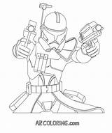 Clone Trooper Ausmalen Clones Starwars Cloned Cody sketch template
