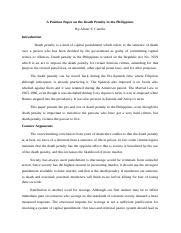 position paper sample philippines model  position paper template
