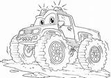 Coloriages Flashing Everfreecoloring Crusher Digger Grave Monstertruck sketch template