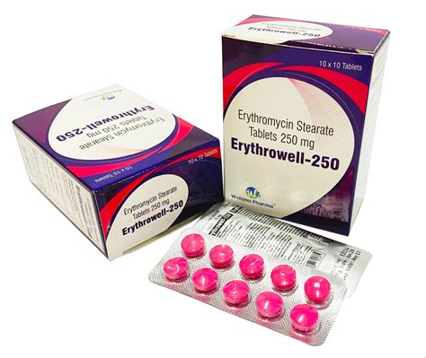 erywell  year erythromycin tablets    packaging type blister