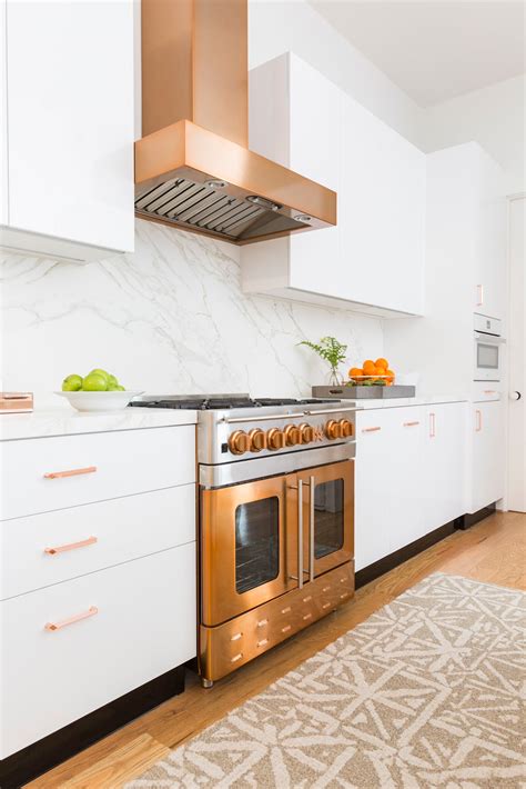 gorgeous copper  white kitchen inspiration laura  interior design