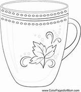 Mug Coffee Coloring Pages Cup Getcolorings Printable sketch template