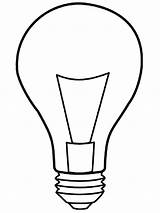 Coloring Lightbulb sketch template
