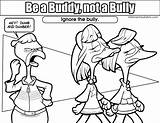 Bullying Kids Bully Buddy Clipart Coloring Colouring Pages Resolution Safety Stop Transparent Medium Elementary sketch template