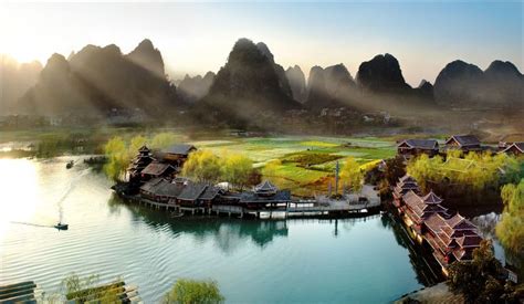 wallpapers landscape reflection mountain yangshuo county lijiang landscape nature