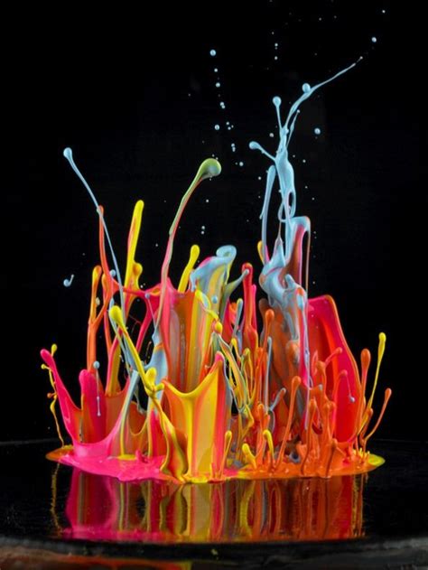 Splash Colorful Abstract Art Art Martin Klimas