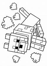 Minecraft Dog Coloring Clipartmag Drawing sketch template