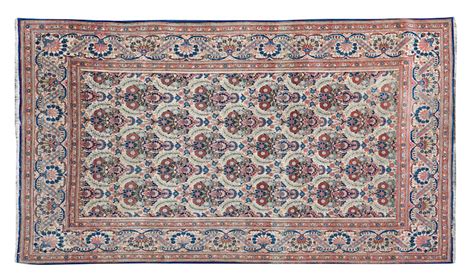 bonhams a kashan rug central persia 214cm x 132cm