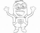 Minion Coloring Pages Printable Happy Minions Purple Evil Despicable Kids Colouring Color Print Book Fun Sheets Cartoon Books Characters Dave sketch template