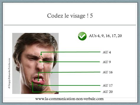 codez le visage avec le facial action coding system 5