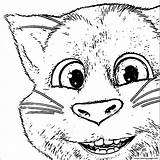 Tom Coloring Pages Talking Cat Big Face Eyes Printable Print Detailed Wecoloringpage Getcolorings Dog Choose Board Adult Boo sketch template