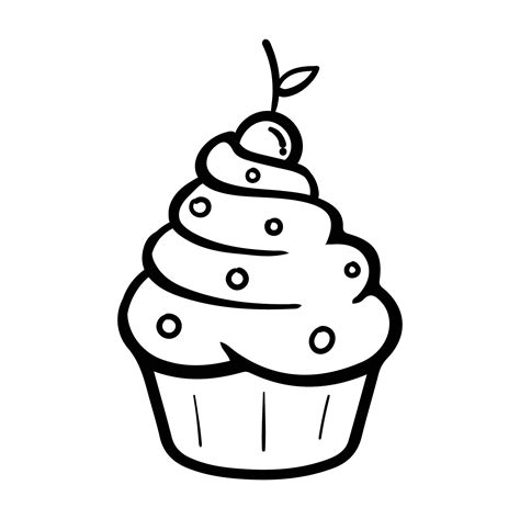 cupcake outline printable printable word searches