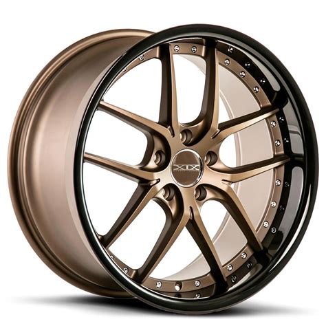 xix wheels  matte bronze gloss black lip wheelplususa
