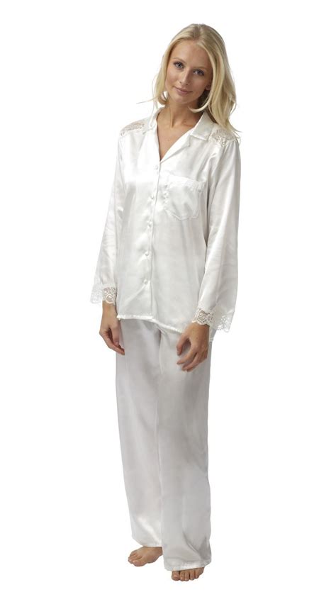 ladies satin pyjamas pajama  size       ebay