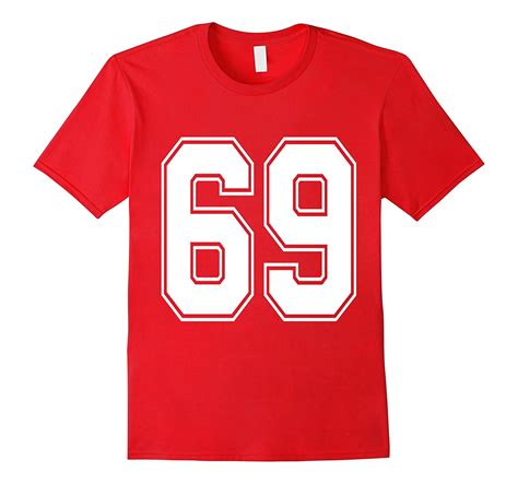 69 number 69 sports jersey t shirt my favorite player 69 rose