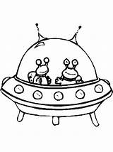 Spaceship Alien Coloring Kids Pages Space Ship Clipart Drawing Cartoon Aliens Twin Cliparts Printable Twins Netart Library Color Getdrawings Getcolorings sketch template