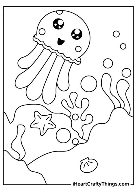jellyfish coloring pages   printables