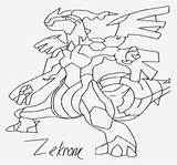 Evolution Zekrom sketch template