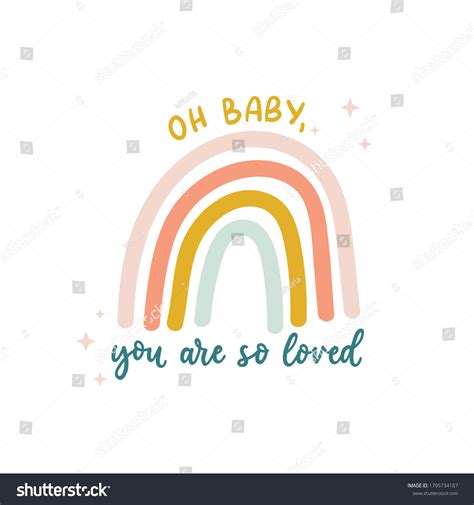 baby  loved cute print stock vector royalty   shutterstock