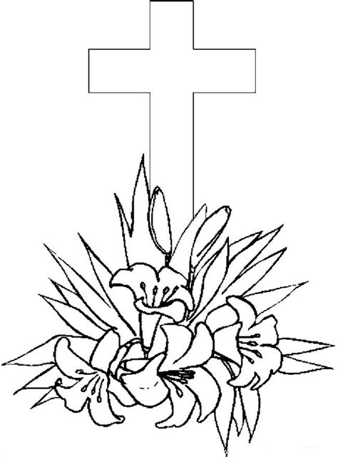 printable cross coloring pages printable templates