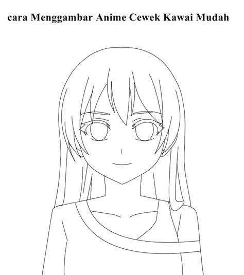 gambar sketsa anime keren dan mudah digambar menggambar wajah gambar