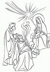 Coloring Pages Wise Three Men Epiphany Epiphanie Magi Adoration Mages Kings Du Des Visit Colouring Man Marie Clipart Navidad Les sketch template