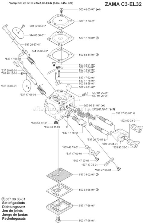 husqvarna  parts list  diagram   ereplacementpartscom